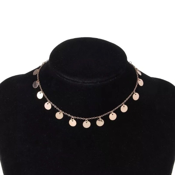 🎉5/$25🎉 Boho Dainty Coin Gold Choker Necklace - Picture 2 of 4